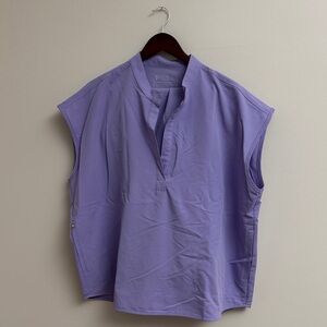 FIGS women’s set Rafaela XXL top & Zamora XXLT jogger in light purple